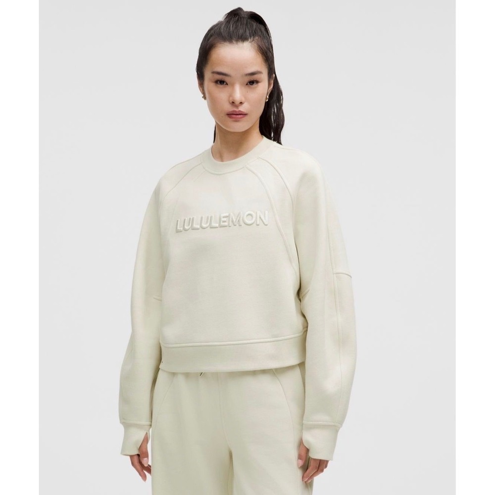 024-Lululemon-Scuba Oversized Pullover Wordmark-Bone